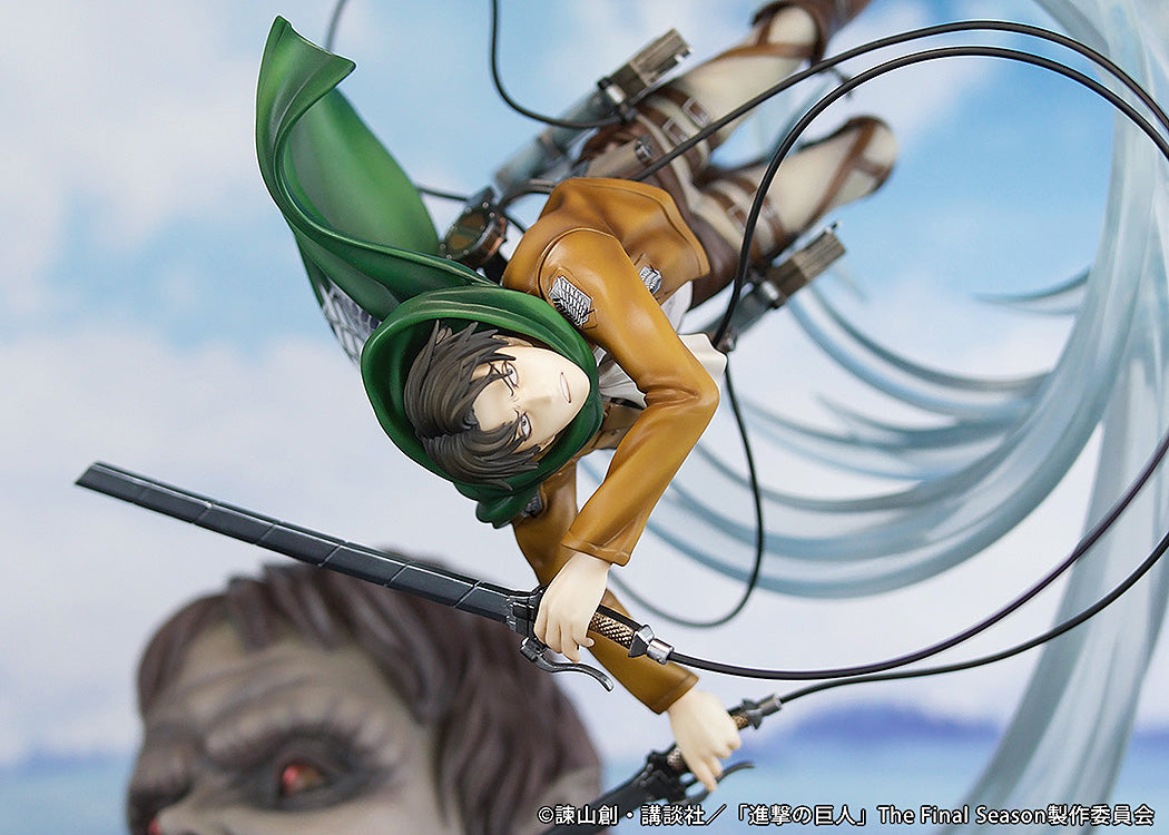 Attack on Titan - Scale Figure Levi vs Beast Titan ver.