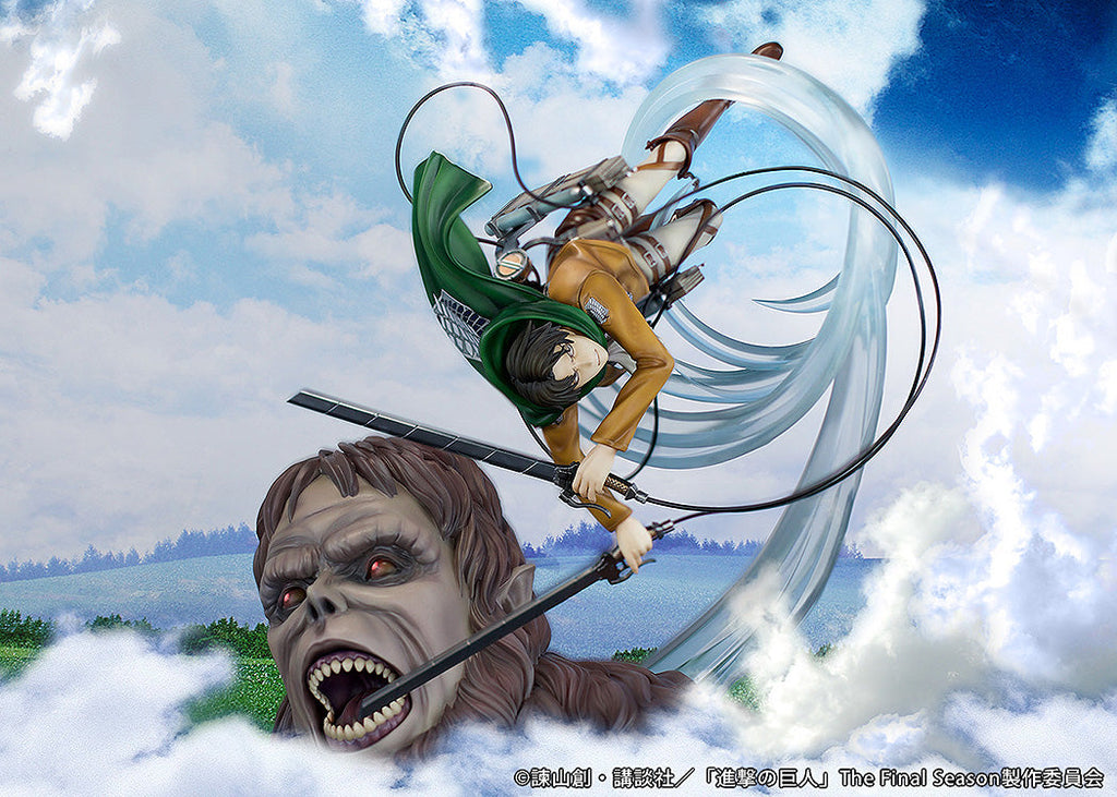 Attack on Titan - Scale Figure Levi vs Beast Titan ver.