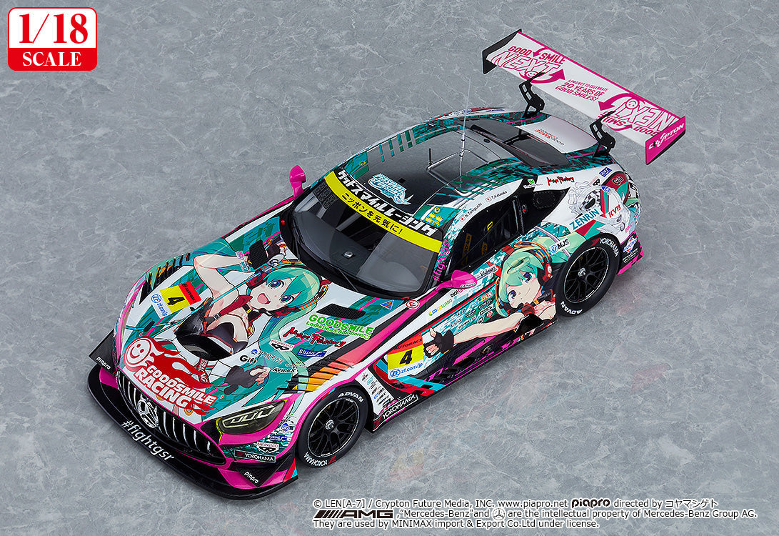 Good Smile Racing - 1/18th Scale Good Smile Hatsune Miku AMG 2020 SUPER GT Okayama Test Ver.
