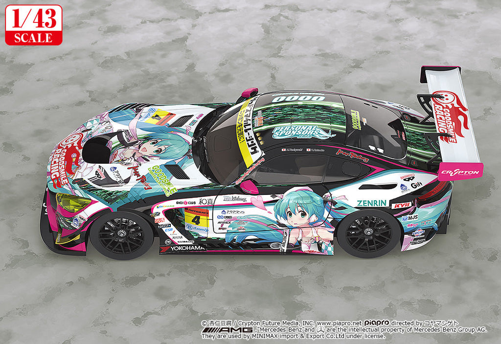 Good Smile Racing - 1/43rd Scale Good Smile Hatsune Miku AMG: 2019 Ver.
