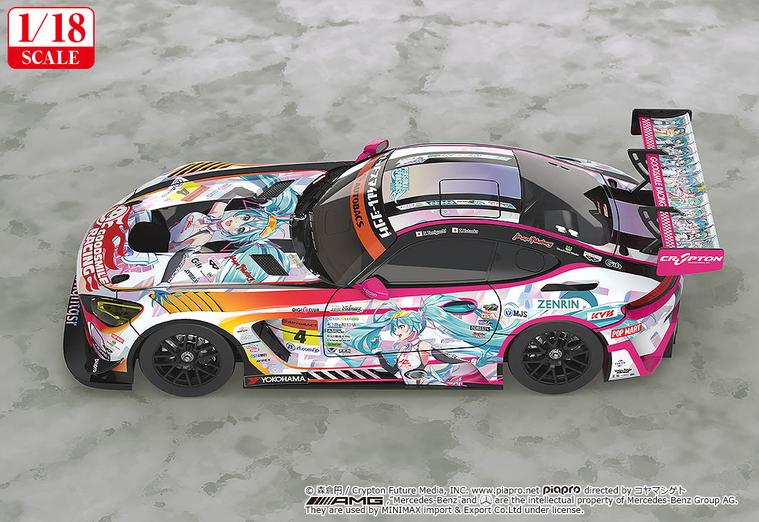 Good Smile Racing - 1/18th Scale Good Smile Hatsune Miku AMG 2021 SUPER GT 100th Race Commemorative Ver.