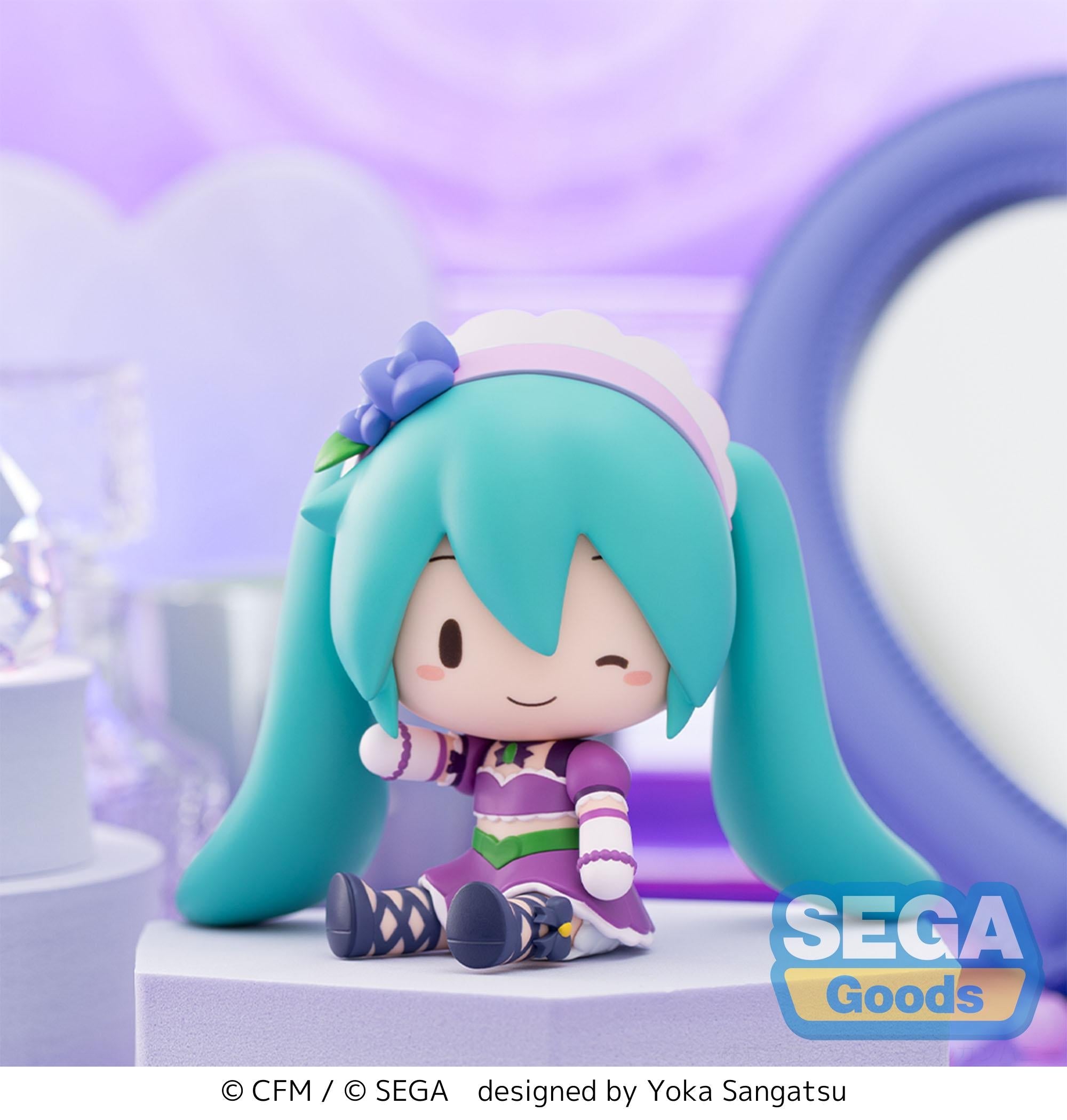 Hatsune Miku - fuwa petit Hatsune Miku x Love and Berry Dress Up and Dance! Chibi Figure Sparkly Purple